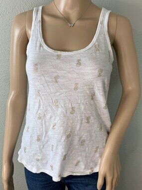 Old Navy Gold Pineapple Tank Top